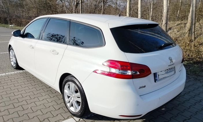 Peugeot 308 cena 31200 przebieg: 262200, rok produkcji 2015 z Piła małe 301